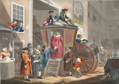 Country Inn Yard, illustration from 