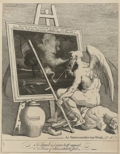 Time Smoking a Picture. 1761 by William Hogarth
