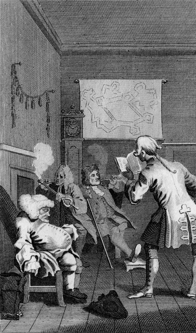 Frontispiece to Tristram Shandy by William Hogarth