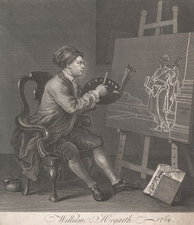 Hogarth Painting the Comic Muse by William Hogarth