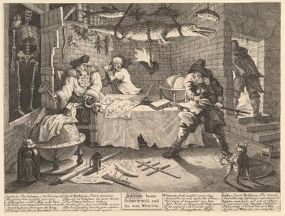 Hudibras Beats Sidrophel and His Man Whacum by William Hogarth