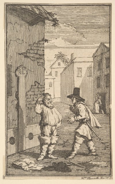 Hudubras and Ralpho Disputing (Seventeen Small Illustrations for Samuel Butler