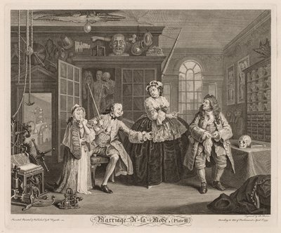 Marriage à la Mode: The Scene with the Quack by William Hogarth