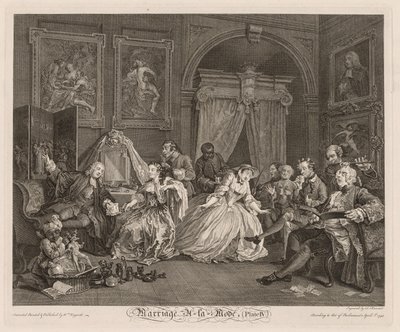 Marriage à la Mode: The Toilet Scene by William Hogarth