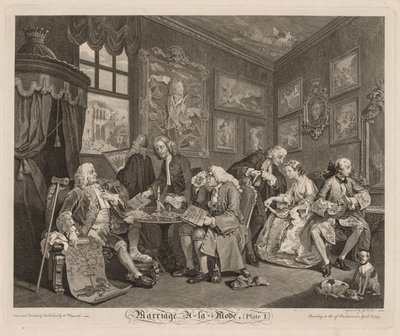 Marriage à la Mode: The Contract by William Hogarth