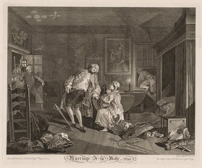 Marriage à la Mode: The Death of the Earl by William Hogarth