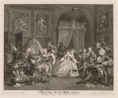 Marriage à la Mode: The Toilet Scene by William Hogarth