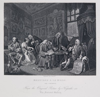 Marriage à la Mode: The Contract by William Hogarth