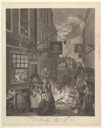 Night The Four Times of Day by William Hogarth