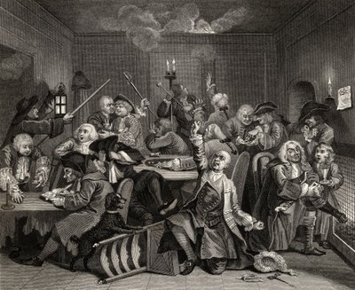Scene in a Gaming House, plate VI from 