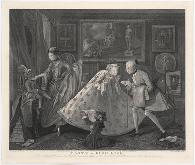 Taste in High Life, Engraved by Samuel Phillips by William Hogarth