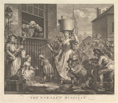 The Enraged Musician by William Hogarth