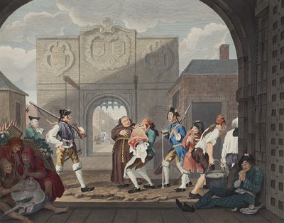 The Gate of Calais, or O The Roast Beef of Old England, illustration from 
