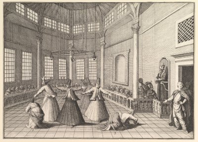The Inside of a Mosque, the Dervishes Dancing by William Hogarth