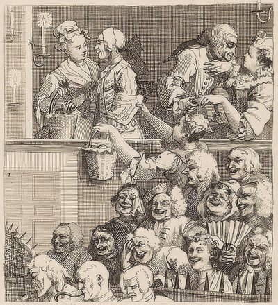 The Laughing Audience by William Hogarth