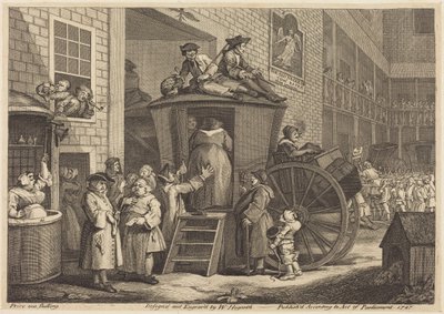 The Stage-coach, or the Country Inn Yard by William Hogarth