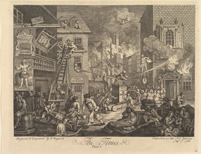 The Times, Plate 1 by William Hogarth
