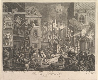 The Times, Plate 1 by William Hogarth