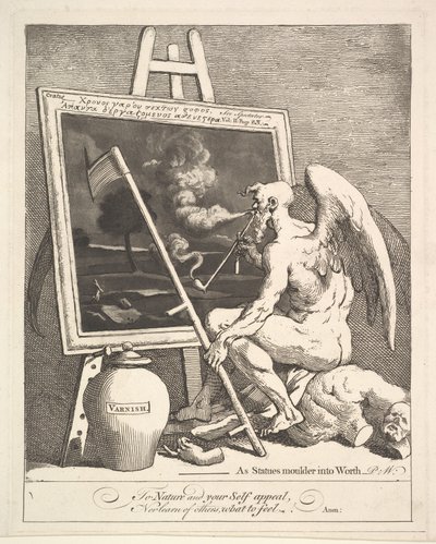 Time Smoking a Picture by William Hogarth