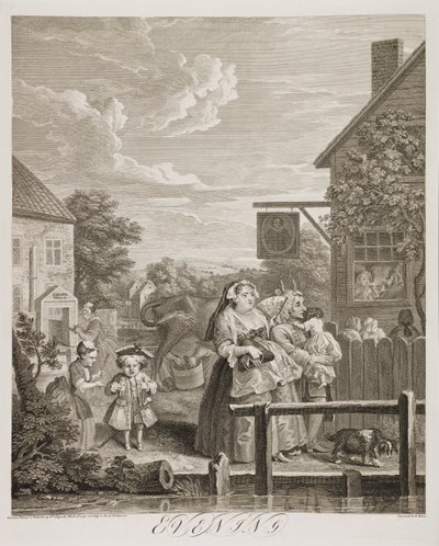 Four Times of the Day: Evening by William Hogarth