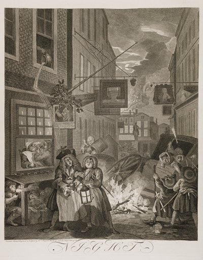 Four Times of the Day: Night by William Hogarth