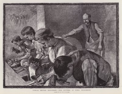 File Cutters at Work, Wickersley, South Yorkshire by William Holt Yates (after) Titcomb
