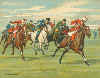 Races Historic and Modern, Cossack Horse Races by William Hounsom Byles