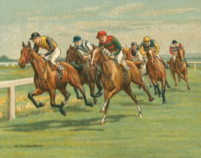 Races Historic and Modern, Flat Racing, Horse, Modern by William Hounsom Byles