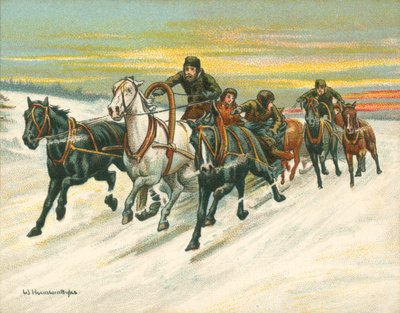 Races Historic and Modern, Russian Sleigh Races by William Hounsom Byles