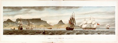 Squadron of Ships from the Anchorage in Table Bay, Cape of Good Hope, Late 18th Century to Early 19th Century by William Innes Pocock