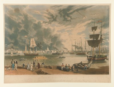 New Orleans, Taken From the Opposite Side a Short Distance Above the Middle or Picayune Ferry by William James Bennett