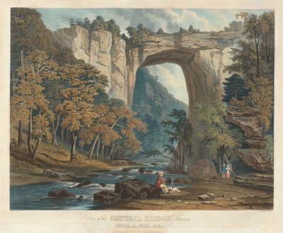 View of the Natural Bridge by William James Bennett after Jacob C. Ward