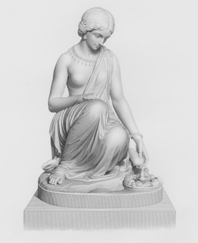 The Lamp of the Ganges, Engraved by W Roffe from the Statue by H Timbrell by William John Roffe