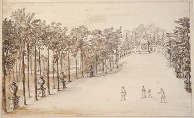 Chiswick, First Design for the Exedra by William Kent