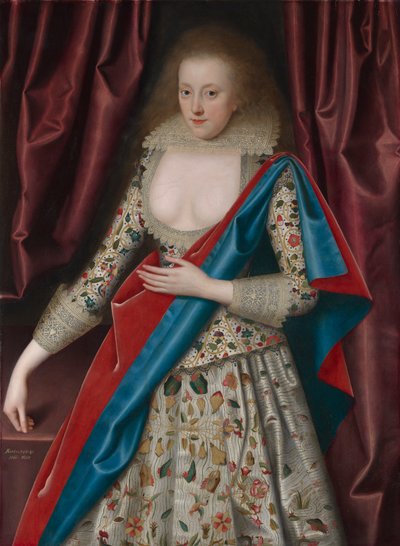 Portrait of a Young Lady, possibly Jane, Lady Thornhaugh by William Larkin