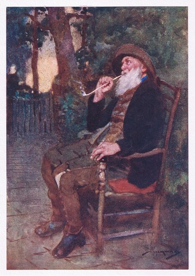 How happy he who crowns, in shades like these, a youth of labour with an age of ease by William Lee Hankey