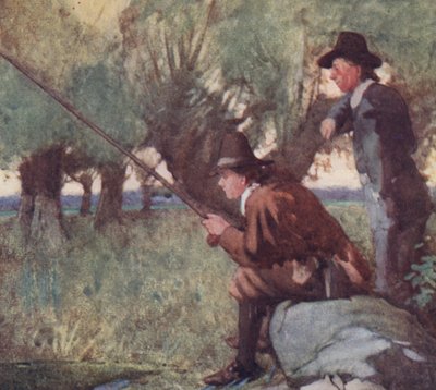 Illustration for The Compleat Angler by Izaak Walton by William Lee Hankey
