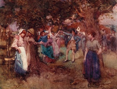 Illustration for The Deserted Village by Oliver Goldsmith by William Lee Hankey