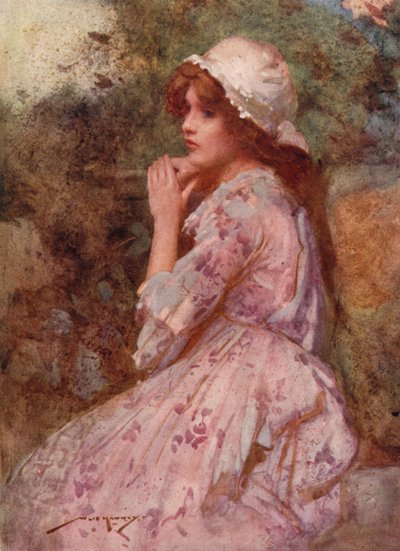 Illustration for The Deserted Village by Oliver Goldsmith by William Lee Hankey