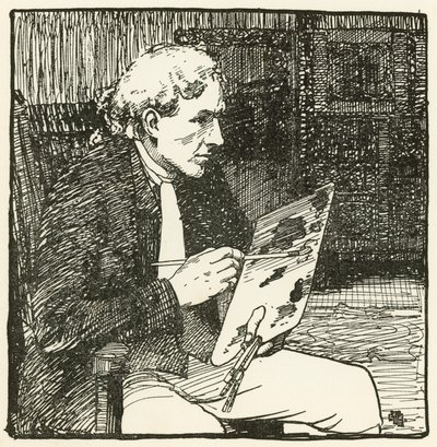 Illustration for The Deserted Village by Oliver Goldsmith by William Lee Hankey