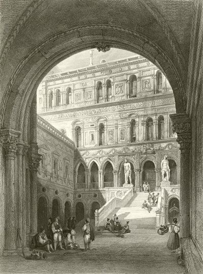 The giants stairs, Ducal Palace, Venice by William Leighton Leitch