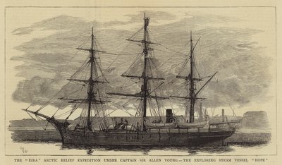 The Eira Arctic Relief Expedition under Captain Sir Allen Young, the Exploring Steam Vessel Hope by William Lionel Wyllie