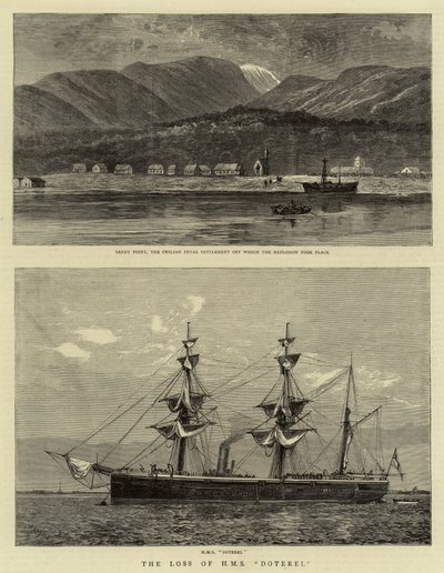 The Loss of HMS Doterel by William Lionel Wyllie