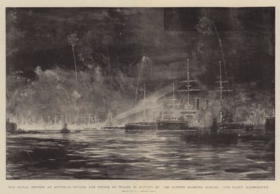The Naval Review at Spithead Before the Prince of Wales in Honour of the Queen