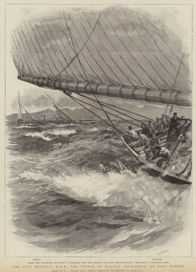 The Nice regatta, HRH The Prince of Wales