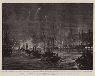 The Queen in Dublin, a Pretty Welcome by the Fleet in Kingstown Harbour by William Lionel Wyllie