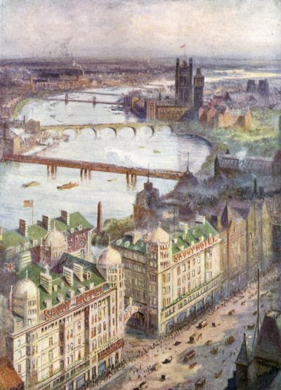 View from Savoy Hotel, Looking West by William Lionel Wyllie