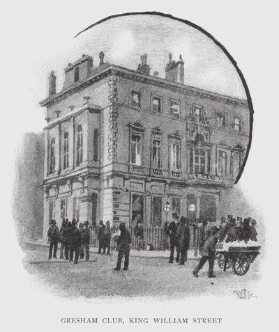 Gresham Club, King William Street by William Luker