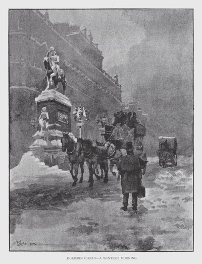Holborn Circus, a Winter