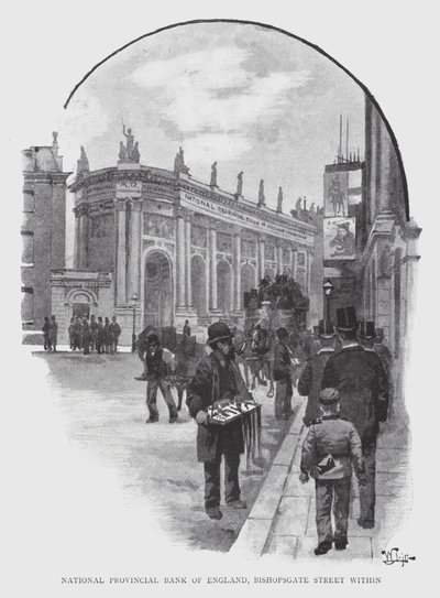 National Provincial Bank of England, Bishopsgate Street within by William Luker